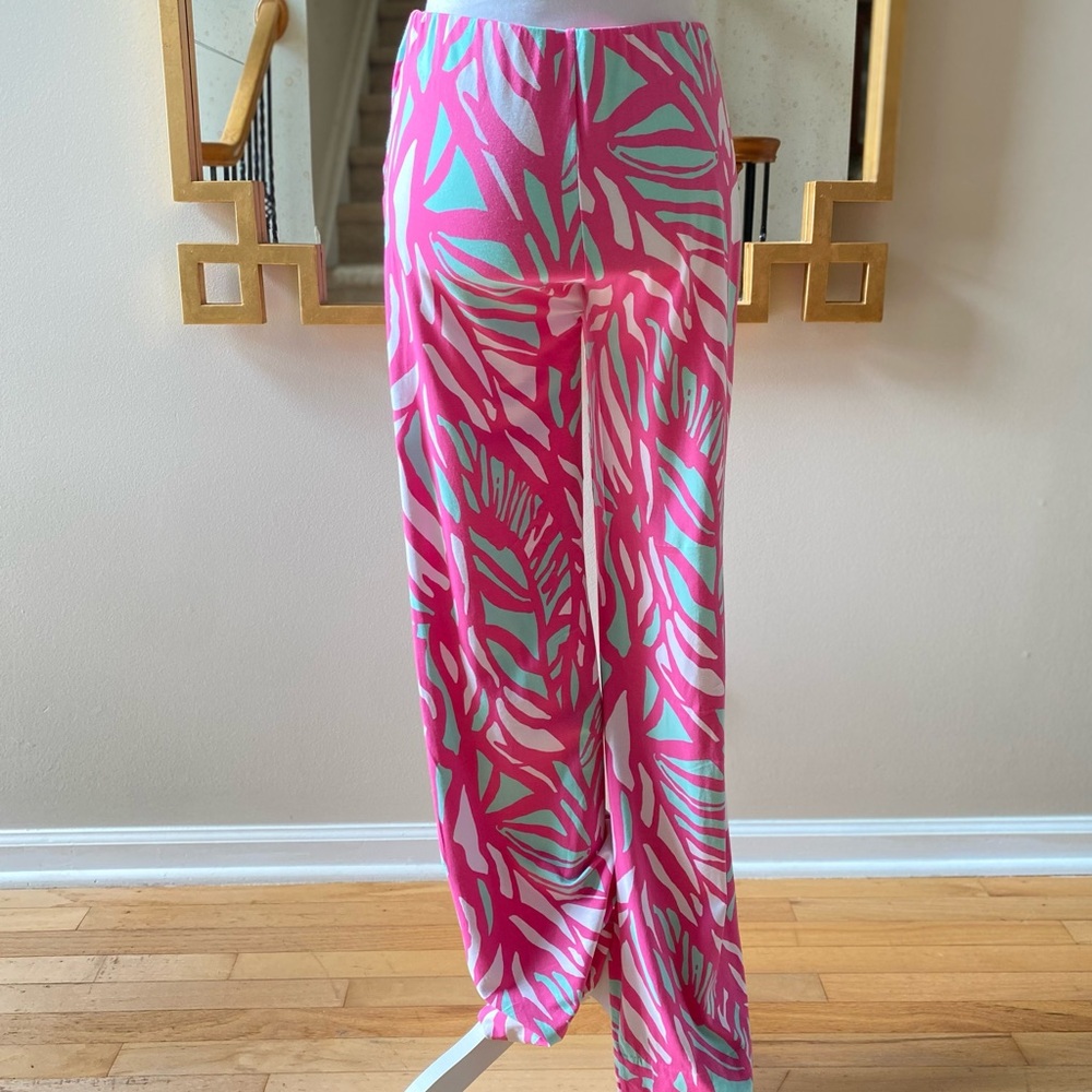 Lilly Pulitzer Georgia May Palazzo Papaya Playa Women’s Sz Small - Picture 5 of 14
